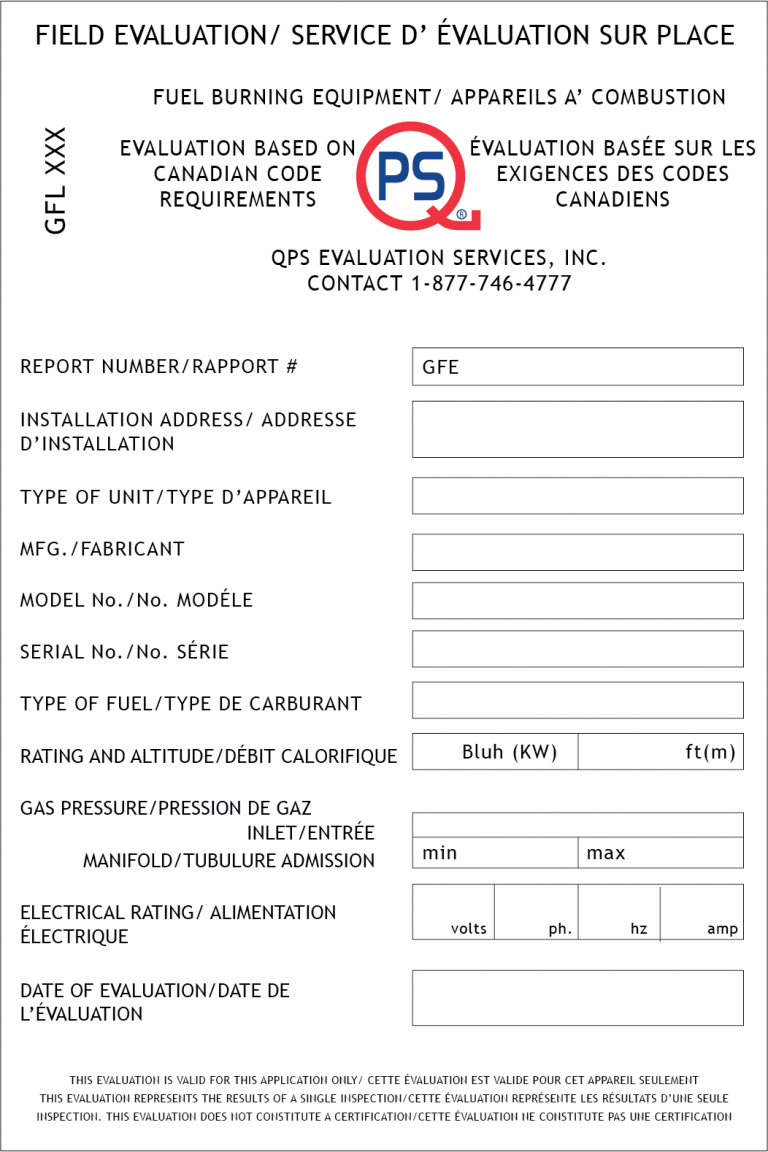 On-Site Field Evaluation of Fuel Burning Appliances & Equipment